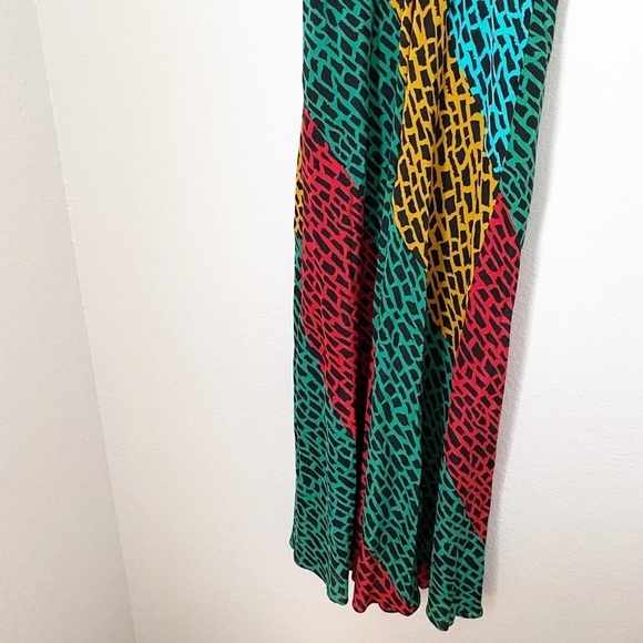 RIXO LONDON Amber Printed Silk Midi Dress - Picture 6 of 13